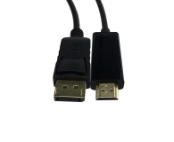 SHIRU Displayport (M)->HDMI (M) 1,8m czarny - 327242 - zdjęcie 4