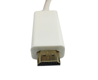 SHIRU Displayport (M)->HDMI (M) 1,8m biały - 327243 - zdjęcie 2
