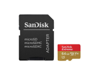 SanDisk 64GB microSDXC Extreme zapis 60MB/s odczyt 90MB/s - 329038 - zdjęcie 2