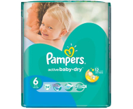 Pampers Active Baby Dry 6 Extra Large 15kg+ 24szt - 189161 - zdjęcie 1
