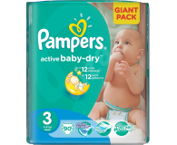 Pampers Active Baby Dry 3 Midi 4-9kg 90szt - 258033 - zdjęcie 1