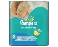 Pampers Active Baby Dry 6 Extra Large 15kg+ 36szt - 339033 - zdjęcie 1