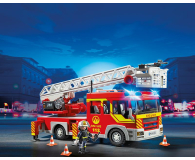 PLAYMOBIL Samochód strażacki z drabiną, światłem i dźwiękiem - 299855 - zdjęcie 2