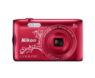 Nikon Coolpix A300 czerwony z ornamentem - 314043 - zdjęcie 1
