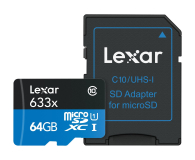 Lexar 64GB microSDXC 633x odczyt: 95MB/s zapis: 45MB/s - 352754 - zdjęcie 3
