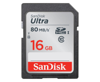 SanDisk 16GB SDHC Ultra Class10 80MB/s UHS-I - 265000 - zdjęcie 1