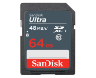 SanDisk 64GB SDXC Ultra Class10 48MB/s UHS-I - 282218 - zdjęcie 1