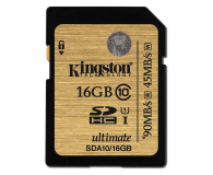 Kingston 16GB SDHC UHS-I Class10 zapis 45MB/s odczyt 90MB/s - 127500 - zdjęcie 1