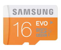 Samsung 16GB microSDHC Evo odczyt 48MB/s + adapter SD - 182044 - zdjęcie 1