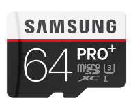 Samsung 64GB microSDXC Pro+ zapis 90MB/s odczyt 95MB/s - 241032 - zdjęcie 1
