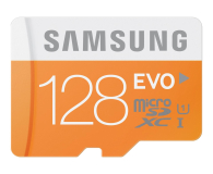 Samsung 128GB microSDXC Evo odczyt 48MB/s + adapter SD - 222136 - zdjęcie 1