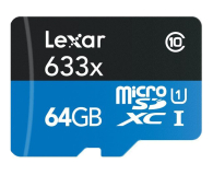 Lexar 64GB microSDXC 633x odczyt: 95MB/s zapis: 45MB/s - 352754 - zdjęcie 1