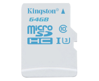 Kingston 64GB microSDXC UHS-I U3 zapis 45MB/s odczyt 90MB/s - 302289 - zdjęcie 1