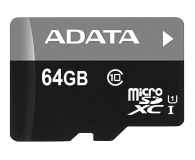 ADATA 64GB microSDXC UHS-I Premier + adapter - 249321 - zdjęcie 1