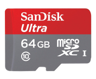 SanDisk 64GB microSDXC Class 10 UHS-I 80MB/s+adapter SD - 255266 - zdjęcie 1
