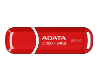 ADATA 64GB DashDrive UV150 czerwony (USB 3.1) - 262334 - zdjęcie 1