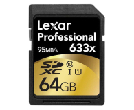 Lexar 64GB 633x Professional SDXC UHS-1 U1 - 257802 - zdjęcie 1